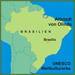 Die Altstadt von Olinda ist UNESCO Weltkulturerbe