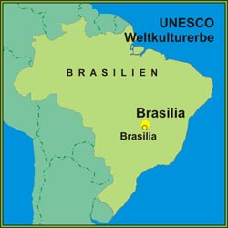 Die Hauptstadt Brasilia ist UNESCO Weltkulturerbe
