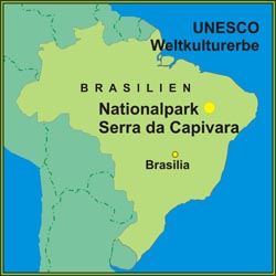 Der Nationalpark Serra da Capivara ist UNESCO Weltnaturerbe