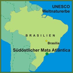 Der südöstliche Mata Atlântica ist UNESCO Weltnaturerbe